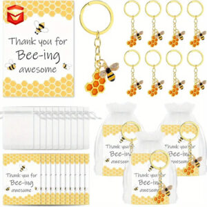 Wholesale Alloy Bee Pendant Keychain Cartoon Style Fashion Accessory for Party Gifts