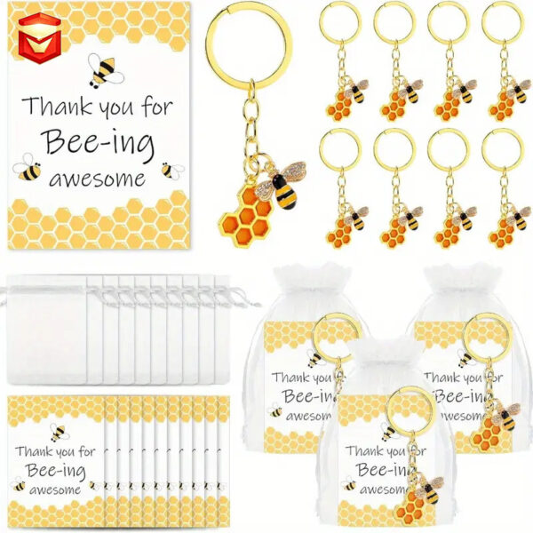 oly-84919837054336036893fedd8fadbb53 Wholesale Alloy Bee Pendant Keychain Cartoon Style Fashion Accessory for Party Gifts