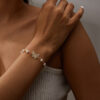 oly-84930d305221a1d83f7a9c913c28ca62 Wholesale Cross Pearl Hollow Design Bracelet Fashion Jewelry Accessory Gift