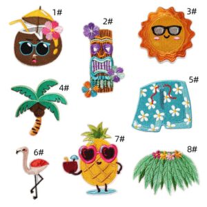 Hawaiian cloth sticker combination (8) pack