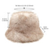 Wholesale Women's Japanese Retro Plush Bucket Hat Light Chic Winter Accessory Boutique Resale