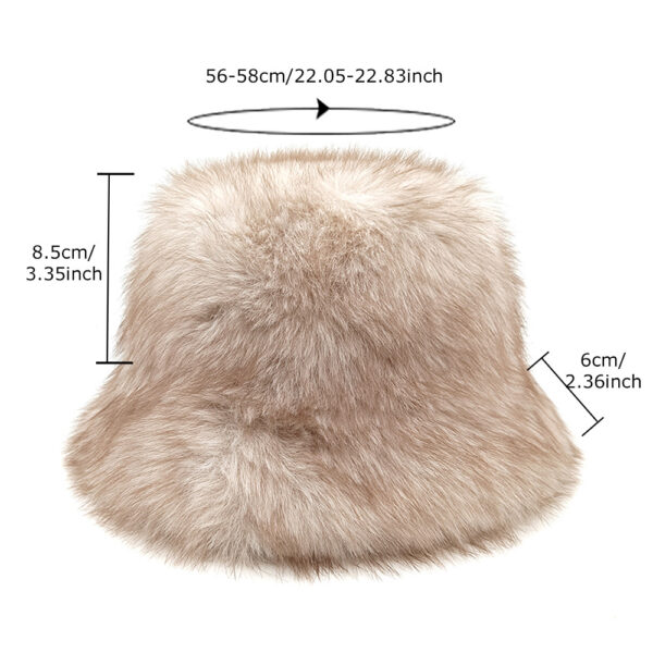 Wholesale Women's Japanese Retro Plush Bucket Hat Light Chic Winter Accessory Boutique Resale