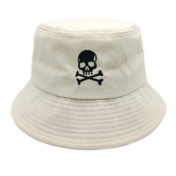 Wholesale Boutique Skull Embroidery Bucket Hat Chic Street Accessory