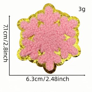 Snowflake cloth sticker 8 #