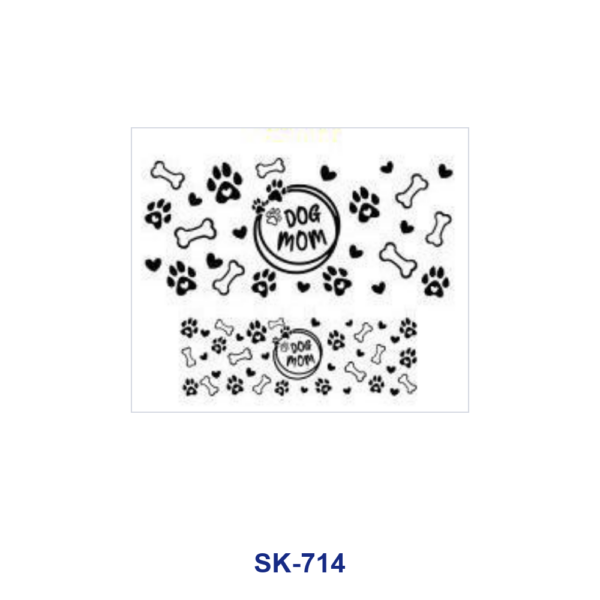 Wholesale 8pcs Maternal Themed Floral Paw Animal Cow Leopard Texture Letter Decor Mini Cup Keychain Sticker