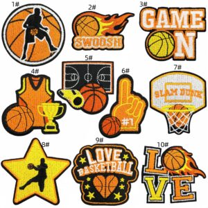 Basketball cloth patch set of 10 pieces