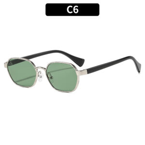 C6 - Silver Frame Dark Green Piece