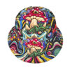 Wholesale Trendy Mushroom Cartoon Print Bucket Hat for Outdoor Sun Protection Casual Wear