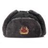 oly-853f0a34e387866a4a5e901c7a52d634 Wholesale Polyester Cotton Soviet Badge Lei Feng Hat Windproof Winter Earflap Hat Unisex