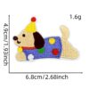 oly-85558fdb150a5e6306b1318e0b759a37 Wholesale Stylish Embroidered Puppy Patch Polyester Decorative Applique