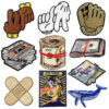 Wholesale Polyester Embroidered Iron On Patches Flat Flag Badges for Coats Casual Gift Set