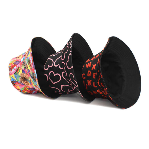 oly-85700a9f3eb662d7b41a1391ccb10265 Wholesale Butterfly Print Reversible Fisherman Hat Women Sun Protection Double Sided Casual Chic Fashion Accessory