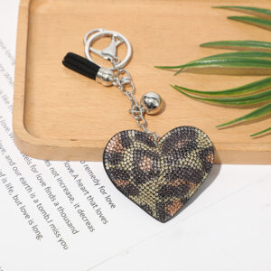 White k + khaki leopard print