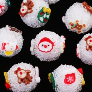White ball beads