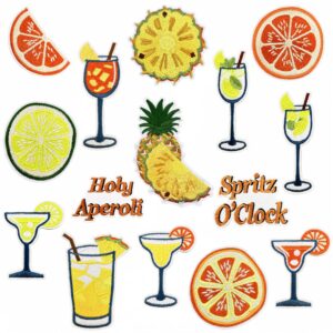 Wholesale Fruit Lemon Juice Embroidered Patch DIY Clothing Decorative Sticker Trendy Gift