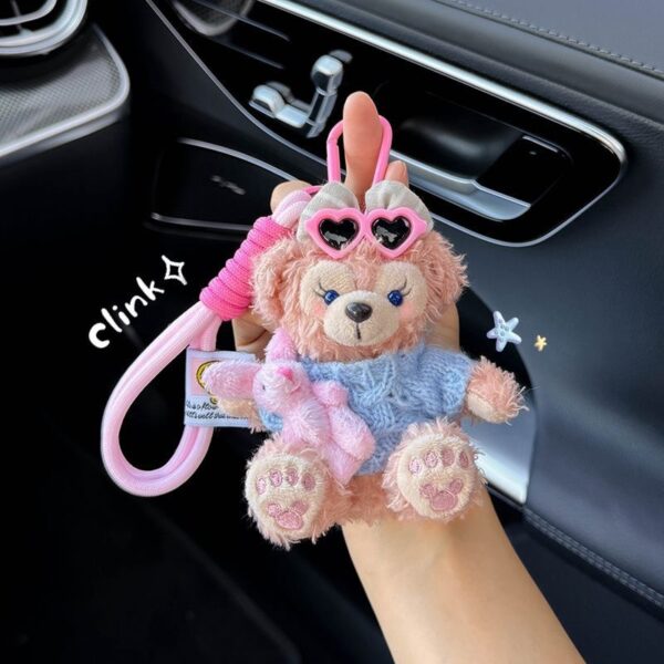 Wholesale Cute Cartoon Plush Keychain Trendy Car Bag Accessory for Girls