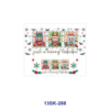Wholesale 8pcs Christmas Holiday Cartoon Mini Cup Keychain Sticker