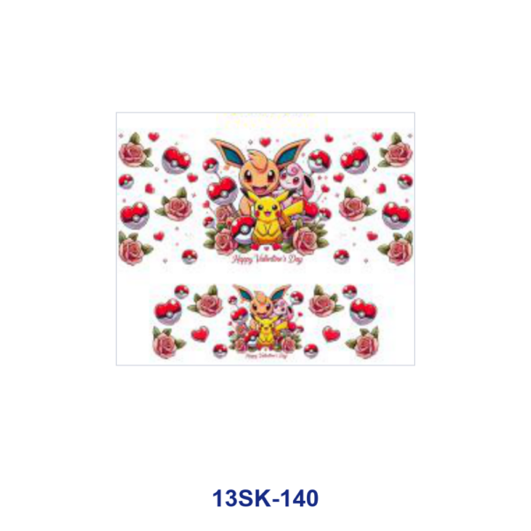 Wholesale 8pcs Valentine Love Design Mini Cup Keychain Sticker