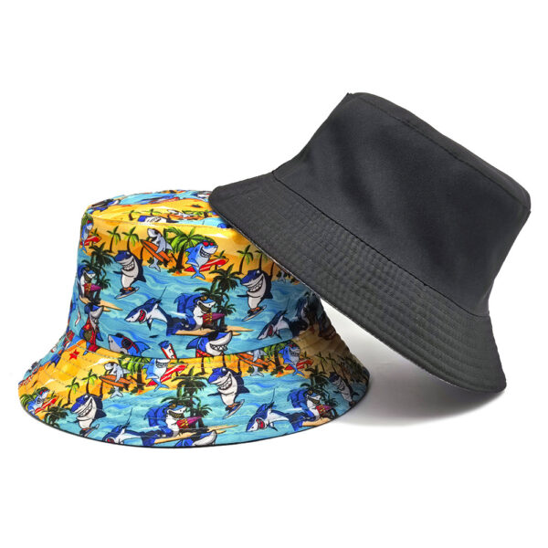 oly-85b72b50045fc2cbec62d2fb053a508e Wholesale Underwater Animal Print Reversible Bucket Hat for Beach Vacation Outdoor Sun Protection