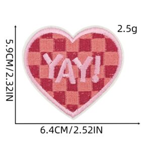 Red love cloth patch 15#