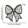 oly-8602f90588551603b87c8255d7c0c44d Wholesale Ball Bow Embroidered Cloth Patch Decorative Iron On Patch for Luggage Garment Fashion Accessory