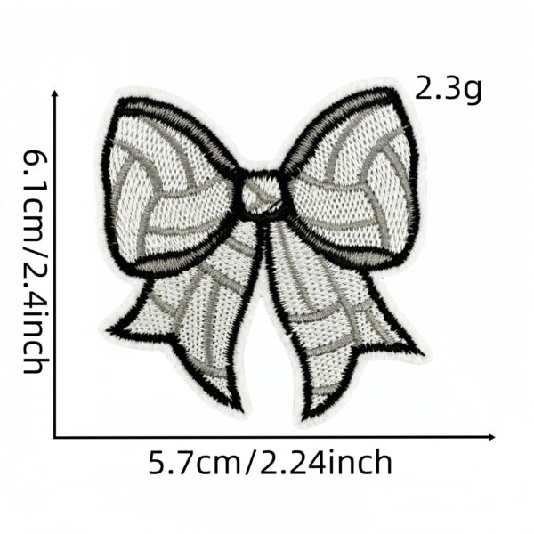 oly-8602f90588551603b87c8255d7c0c44d Wholesale Ball Bow Embroidered Cloth Patch Decorative Iron On Patch for Luggage Garment Fashion Accessory
