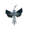 oly-86081f7fd1304a40f982381196c623fd Wholesale Gothic Angel Cross Pendant Necklace Trendy Layered Chain Jewelry for Women Gift Boutique Resale