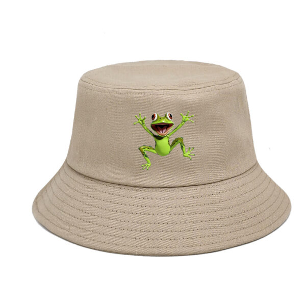 Wholesale Frog Pattern Fisherman Hat Casual Outdoor Sun Hat for Travel