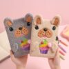 oly-865b31d1881eab291413d6096e087ecf Wholesale Plush Cartoon Dog Notebook with Lock Cute 3D Ears Diary for Kids Students Boutique Stationery
