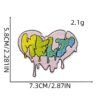 Wholesale Decorative Fruit Watermelon Embroidery Patches Heart Design for Women's Clothing Resale