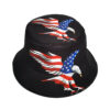 Wholesale Flag Eagle Print Fisherman Hat Casual Outdoor Sun Protection Fashion Accessory