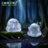 oly-8685d7fc11eff87cda9e9b5e1fbc1fe7 Wholesale Resin Transparent Cute Ghost Figurine for Decorative Accent