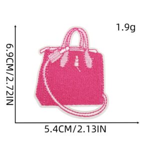 Pink cartoon cloth stickers 14#