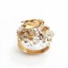 oly-8694fa7f0904c40b6b5675e1a8470352 Wholesale Retro Creative Bee Flower Gold Alloy Ring Boutique Resale Jewelry