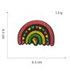 Wholesale Rainbow Sunflower Embroidery Patch Decorative Cloth Label Trendy Fashion Accessory Gift for Women's Clothing