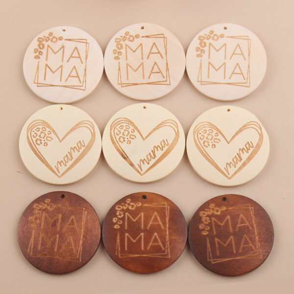 oly-86b2b54fb51f63da8ff7bed3efa98e8f Wholesale Korean Style MAMA Wooden Disc Keychain Accessory Trendy Gift for Resale