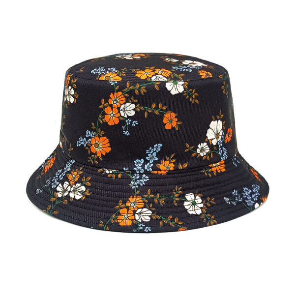 Wholesale Fashion Cashew Flower Print Bucket Hat Sun Protection Unisex Spring Summer Beach Hat Fashion Accessory