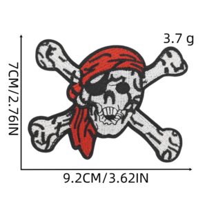 Skull Cloth Sticker 6# Large
