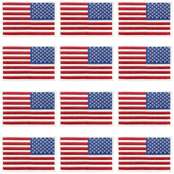 oly-8700bae25e385a9263cf98c71665b198 Wholesale US Flag Embroidered Patch White Edge Polyester DIY Decorative Accessory for Hats Bags Resale