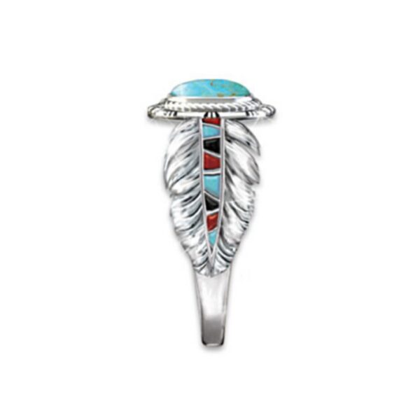 oly-870ca49169a85dc5dfc30f17812c5ade Wholesale Eagle Feather Turquoise Ring Jewelry Accessory Boutique Resale