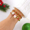 oly-87168cab32efe0b39da29e2b85e2db55 Wholesale Christmas Alloy Bracelet Set Snowman Snowflake Santa Pendant, Gift Idea