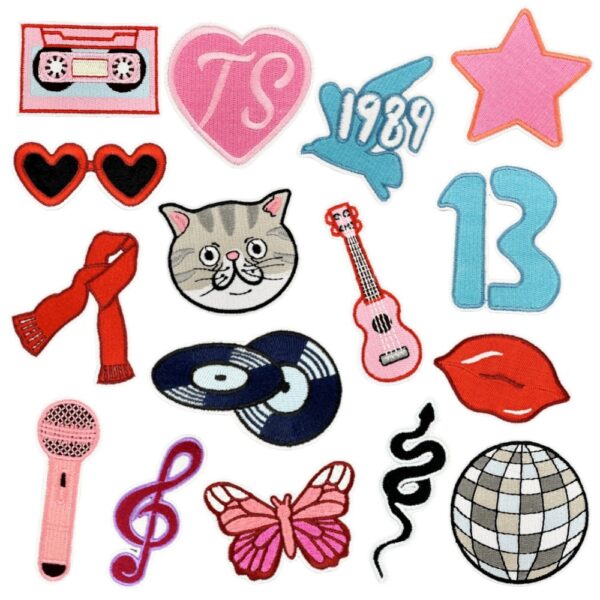Wholesale Cartoon Graffiti Embroidery Patch Iron On Decorative Applique for Clothing DIY Craft Supply