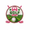 Wholesale Pink Golf Cartoon Embroidered Patch - Fashion Accessory for DIY and Decor