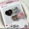 Wholesale Y2K Heart Duckbill Hair Clip Acrylic Coffee Color Fashion Hair Accessory