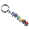Wholesale Natural Stone Charm Keychain Irregular Star Drop Heart Shape DIY Bag Accessory for Gift Boutique