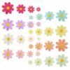 Wholesale Trendy Cartoon Sunflower Embroidered Cloth Patch Polyester Thread Hat Decorative Accessory