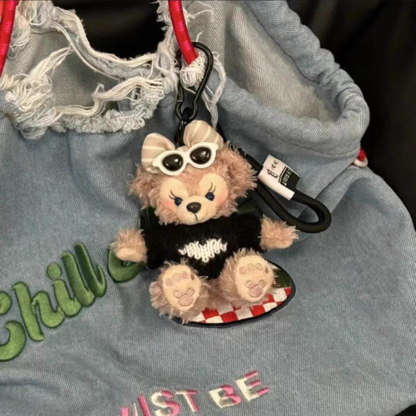 Wholesale Cute Cartoon Plush Keychain Trendy Car Bag Accessory for Girls