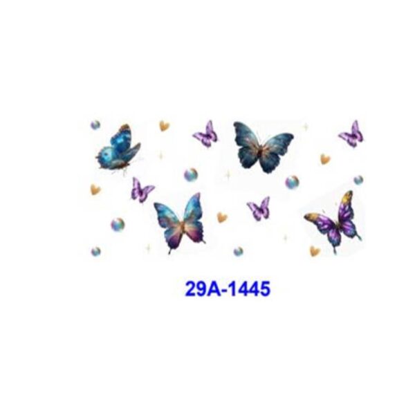 Wholesale 16oz Colorful Butterfly Cup DTF Wraps