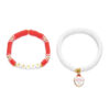 oly-87df5a746131f89cf117eeccbd6e23d0 Wholesale Christmas Polymer Clay Bead Bracelet with Santa Snowflake Charms Holiday Jewelry Accessory