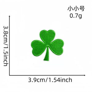 Green leaf small size cloth stickers 16#